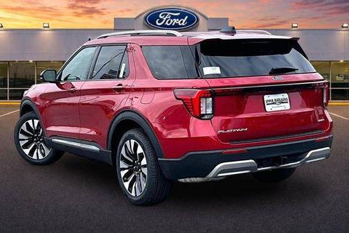 Rapid Red Metallic Tinted Clearcoat 2026 Ford Explorer Platinum