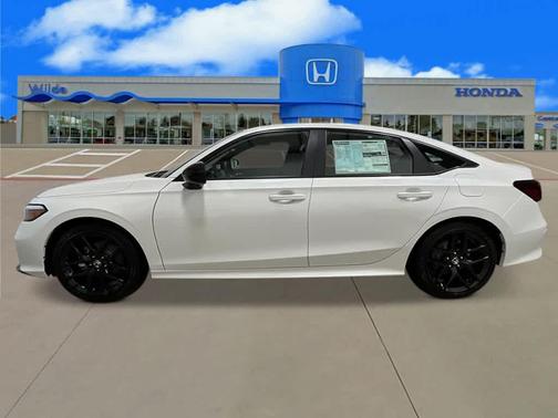 Platinum White Pearl 2026 Honda Civic Hybrid Sport