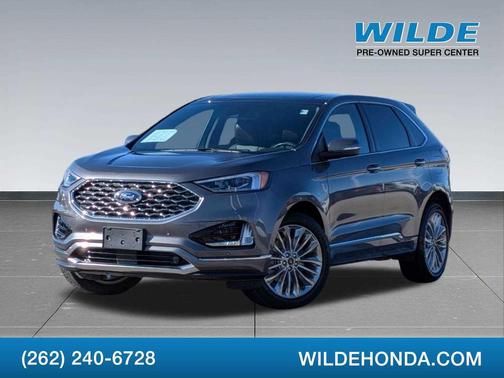 CARBONIZED GRAY 2021 Ford Edge Titanium