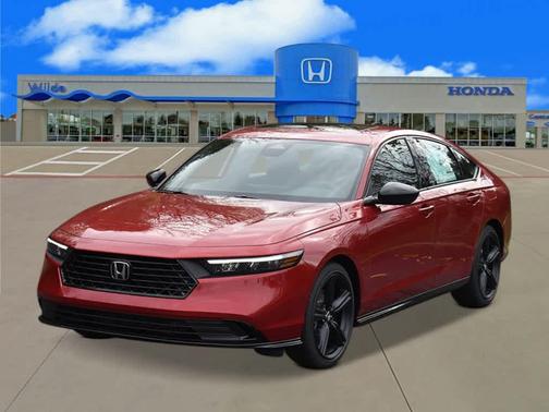 Radiant Red Metallic 2026 Honda Accord Hybrid Sport-L