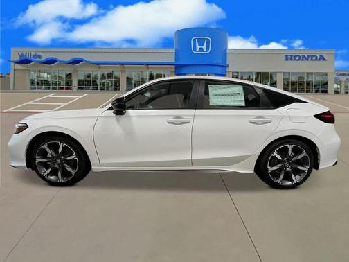 Platinum White Pearl 2026 Honda Civic Hybrid Sport Touring