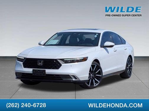 Platinum White Pearl 2023 Honda Accord Hybrid Touring