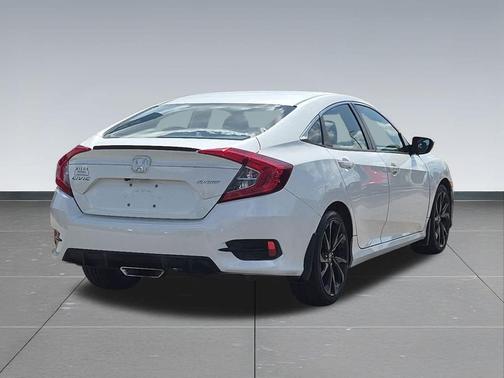Platinum White Pearl 2019 Honda Civic Sport