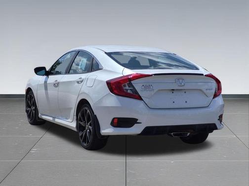 Platinum White Pearl 2019 Honda Civic Sport