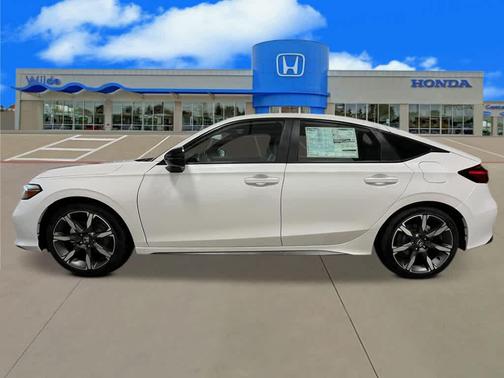 Platinum White Pearl 2026 Honda Civic Hybrid Sport Touring