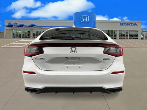 Platinum White Pearl 2026 Honda Civic Hybrid Sport Touring