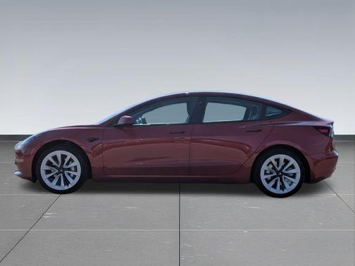 Red 2022 Tesla Model 3 Long Range