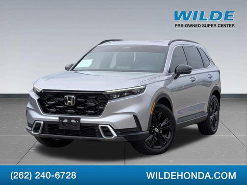 Lunar Silver Metallic 2024 Honda CR-V Hybrid Sport Touring AWD