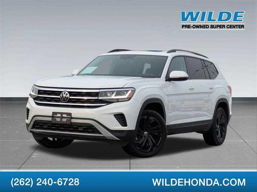 Pure White 2022 Volkswagen Atlas 2.0T SE w/Technology 4MOTION SUV