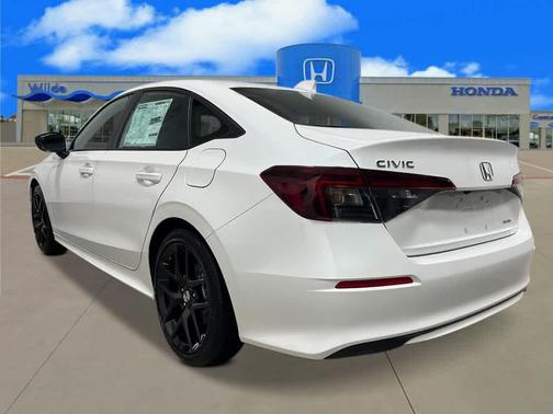 Platinum White Pearl 2026 Honda Civic Hybrid Sport