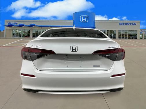 Platinum White Pearl 2026 Honda Civic Hybrid Sport