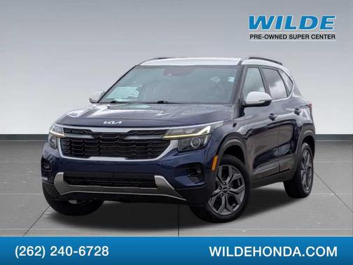 Dark Ocean Blue/White Roof 2024 Kia Seltos S