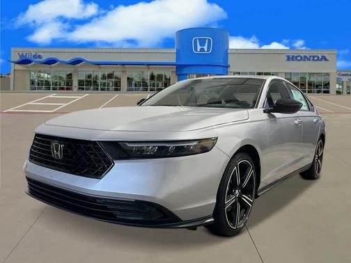Solar Silver Metallic 2026 Honda Accord Hybrid Sport