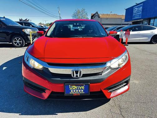 Red 2017 Honda Civic EX