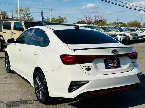 Clear White 2021 Kia Forte GT-Line