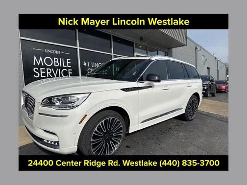 PRISTINE WHITE MET 3C 2023 Lincoln Aviator BLACK LABEL