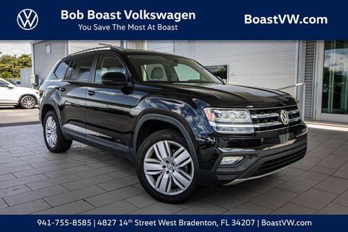 Deep Black Pearl 2019 Volkswagen Atlas 3.6L SE w/Technology