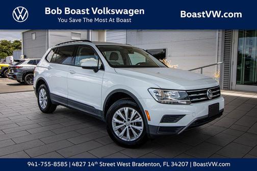 Pure White 2019 Volkswagen Tiguan 2.0T S 4MOTION