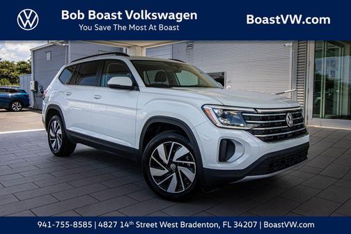 opal white pearl 2026 Volkswagen Atlas 2.0T SE w/Technology