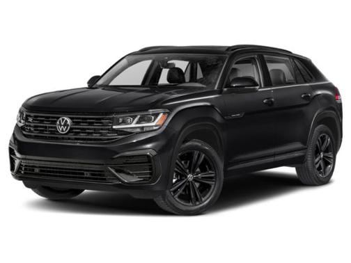 Deep Black Pearl 2023 Volkswagen Atlas Cross Sport 3.6L V6 SEL R-Line