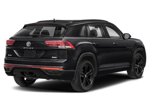 Deep Black Pearl 2023 Volkswagen Atlas Cross Sport 3.6L V6 SEL R-Line