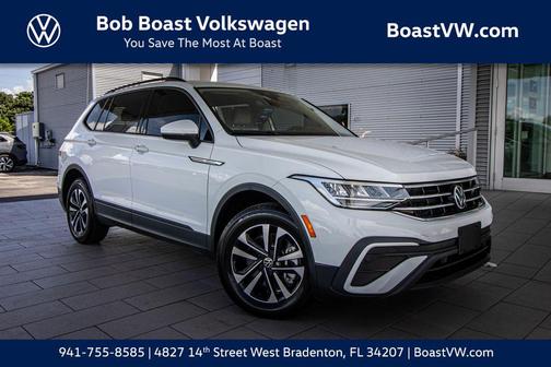 Pure White 2024 Volkswagen Tiguan 2.0T S
