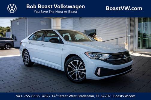 Pure White 2024 Volkswagen Jetta 1.5T Sport