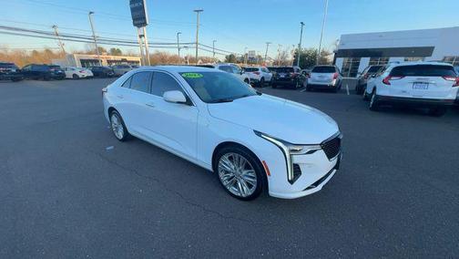 Summit White 2024 Cadillac CT4 Premium Luxury