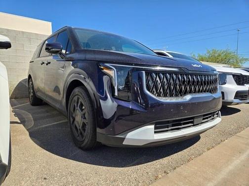 Blue 2025 Kia Carnival Hybrid EX
