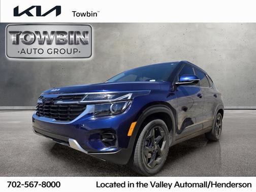 Blue 2024 Kia Seltos EX