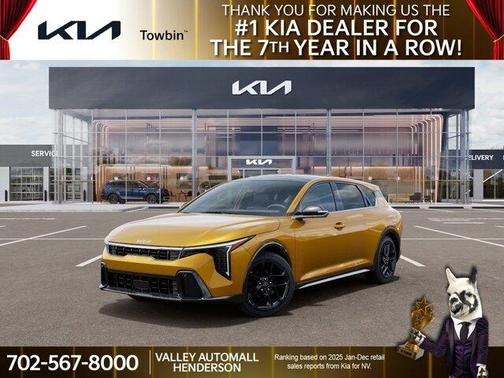 Yellow 2026 Kia K4 GT-LINE