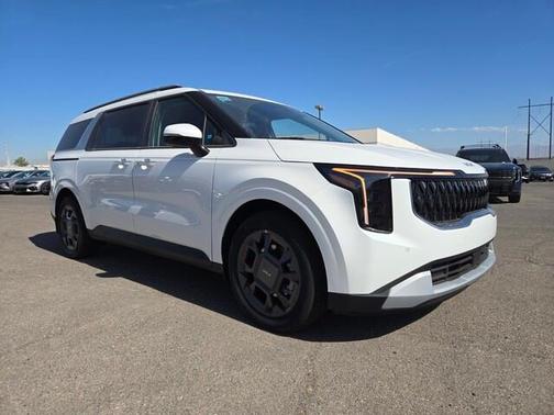 White 2026 Kia Carnival Hybrid EX
