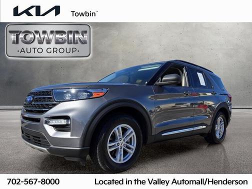 Gray 2022 Ford Explorer XLT