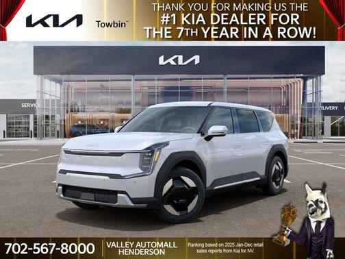 White 2026 Kia EV9 Light Long Range