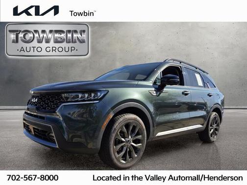 Green 2022 Kia Sorento X-Line EX