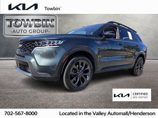 Green 2022 Kia Sorento X-Line EX