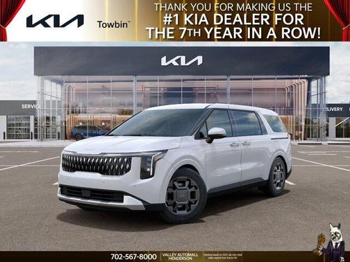 White 2026 Kia Carnival Hybrid EX