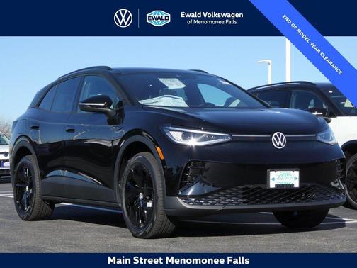 deep black pearl 2025 Volkswagen ID.4 AWD Pro S