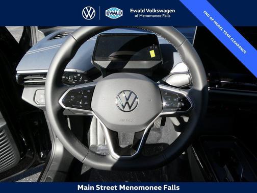 deep black pearl 2025 Volkswagen ID.4 AWD Pro S