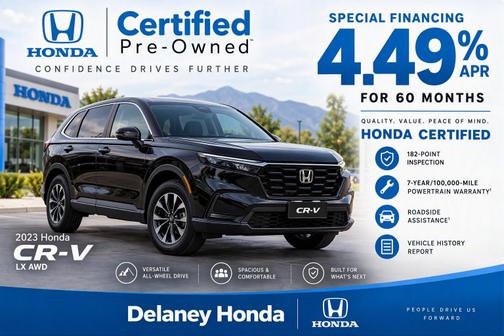 Crystal Black Pearl 2023 Honda CR-V