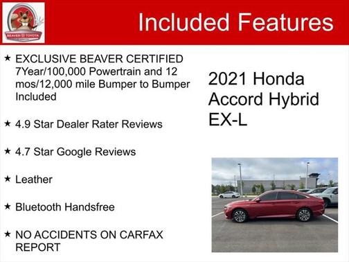 2021 Honda Accord Hybrid EX-L