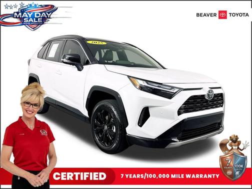 Wind Chill Pearl 2025 Toyota RAV4 Hybrid SE
