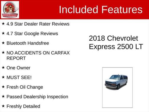 2018 Chevrolet Express 2500 LT