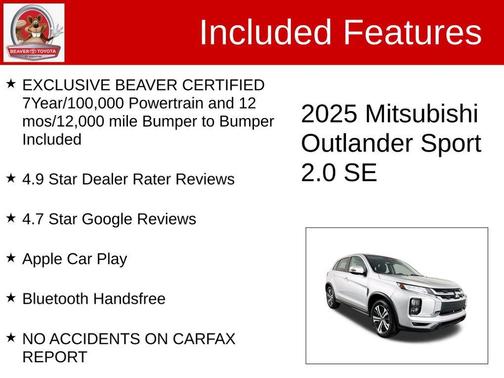 2025 Mitsubishi Outlander Sport SE