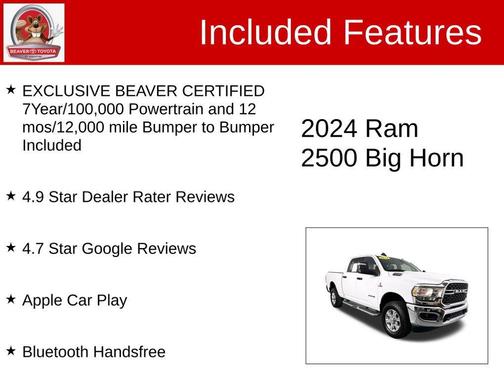 2024 RAM 2500 Big Horn Crew Cab 4x4 6'4' Box