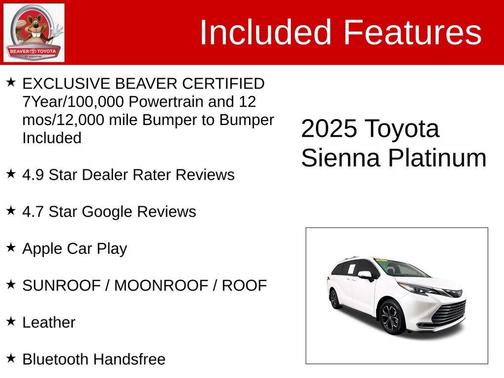 2025 Toyota Sienna Platinum