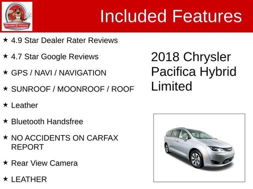 2018 Chrysler Pacifica Hybrid Limited