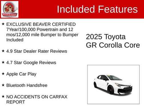 2025 Toyota GR Corolla Core