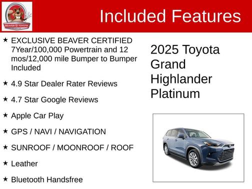 2025 Toyota Grand Highlander Platinum