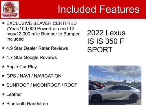 2022 Lexus IS 350 Base